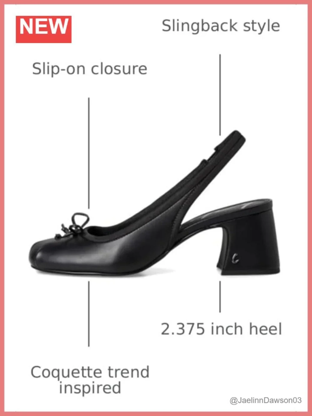 N/A chic slingback